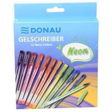 Donau Gel valjček, komplet neonskih barv, 12 kosov