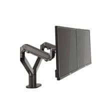 Nosilec za monitor Alba - za 2 monitorja, črn