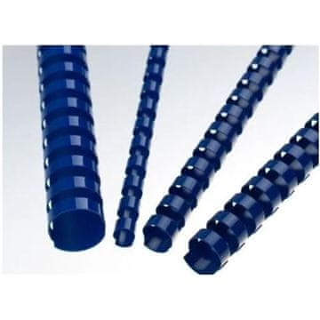 Plastične hrbtne strani - 28,5 mm, modre, 50 kosov