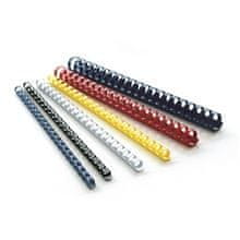 Plastične hrbtne strani - 28,5 mm, rdeče, 50 kosov