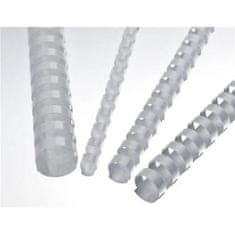 Plastične hrbtne strani - 32 mm, bele barve, 50 kosov