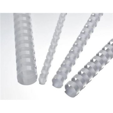 Plastične hrbtne strani - 32 mm, bele barve, 50 kosov