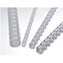 Plastične hrbtne strani - 32 mm, bele barve, 50 kosov