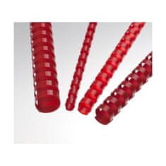 Plastične hrbtne strani - 28,5 mm, rdeče, 50 kosov