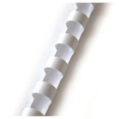 Plastične hrbtne strani - 38 mm, bele barve, 50 kosov
