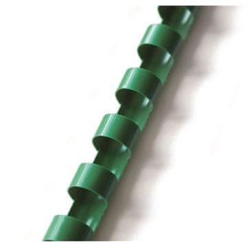 Plastične hrbtne strani - 38 mm, zelene barve, 50 kosov