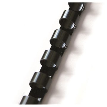 Plastične hrbtne strani - 38 mm, črne, 50 kosov
