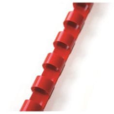 Plastične hrbtne strani - 38 mm, rdeča, 50 kosov