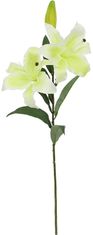 Autronic Lily 3 rože, barva belo-zelena. Umetna roža. NL0021 GR