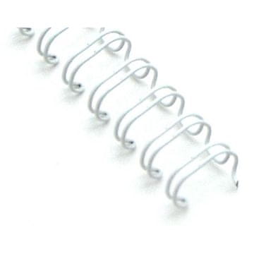 Žične hrbtne stranice 9,5 mm (3/8"), bele, 100 kosov