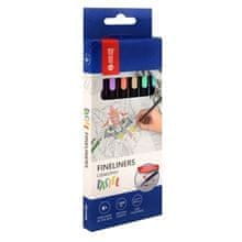 Liner MemoBe, komplet 6 pastelnih barv