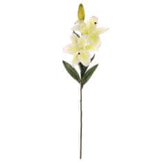 Autronic Lily 3 rože, barva belo-zelena. Umetna roža. NL0021 GR