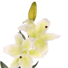 Autronic Lily 3 rože, barva belo-zelena. Umetna roža. NL0021 GR
