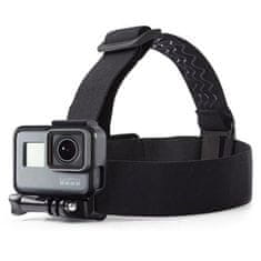 Tech-protect GA100 naglavni nosilec za športne kamere GoPro / DJI, črna