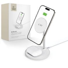 Tech-protect A39 2in1 MagSafe brezžični polnilnik za mobitel / AirPods, bela