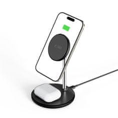 Tech-protect A39 2in1 MagSafe brezžični polnilnik za mobitel / AirPods, črna