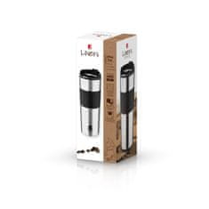 Bergner Termo vrč 460 ml iz nerjavečega jekla, črn BG-37789-BK