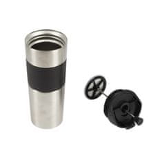 Bergner Termo vrč 460 ml iz nerjavečega jekla, črn BG-37789-BK