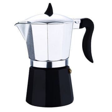 Renberg Kavni aparat za espresso za 6 skodelic, črn/srebrn