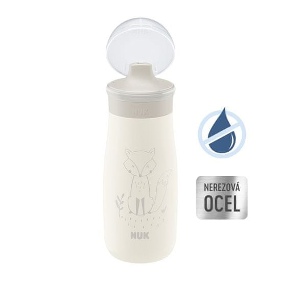NUK Mini-Me Sip steklenička iz nerjavečega jekla - bež 300ml, 9m+