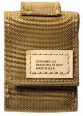 Zippo vžigalnik 49401 Black Crackle in etui Coyote Pouch