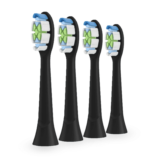 Ultrasonic nastavki za Philips Sonicare W2 Optimal White, 4 kosi, črni