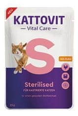 Kattovit Cat Vital Care Steriliziran piščančji žepek 85g