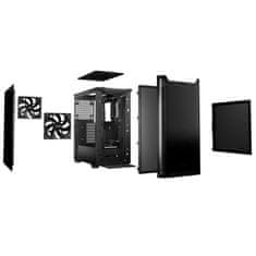 Be quiet! Pure Base 501 (BG073) midi-ATX črno ohišje