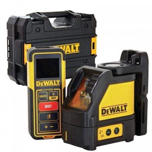 DeWalt KRIŽNO LINIJSKI LASER RDEČI DW088 IN DW099E KIT DW0889