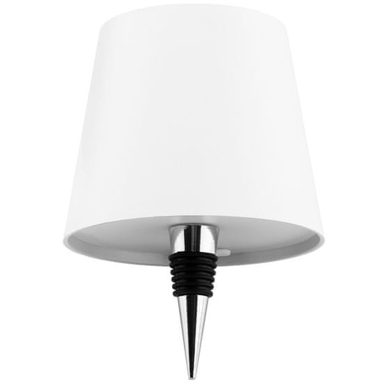 LUMILED Namizna svetilka LED CCT USB svetleči okrasni zamašek za steklenice SALCO bela
