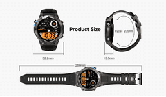 MI SPORT WATCH FORCE AMOLED | GPS Dual L1+L5 | Bluetooth Klici | 5ATM/IP69K | 170+ športov | ČRNA pametna ura