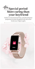MI SPORT WATCH GRACE | Elegantna ženska pametna ura z AMOLED zaslonom | Menstrualni koledar | Srčni utrip & SpO₂ | Bluetooth klici | IP68 vodoodpornost | ROSE-GOLD pametna ura