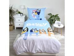 Disney Bluey Komplet posteljnine, z zadrgo, za otroke, bombažna posteljnina 140x200 cm, Oeko-Tex