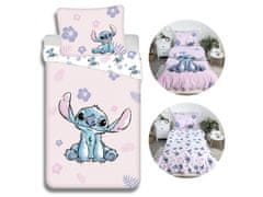Disney Disney Stitch Komplet posteljnine z zadrgo, za otroke, bombažna posteljnina 140x200 cm, Oeko-Tex