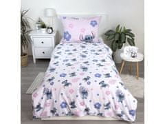 Disney Disney Stitch Komplet posteljnine z zadrgo, za otroke, bombažna posteljnina 140x200 cm, Oeko-Tex