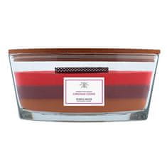 Svíčka Purple River Ellipse Tricolor, Christmas Cookie, Vánoční cukroví, 453 g