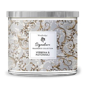 Woodbridge Svíčka Signature, Verbena & Patchouli, Verbena a pačuli, 410 g