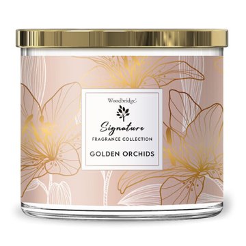 Woodbridge Svíčka Signature, Golden Orchids, Zlaté orchideje, 410 g