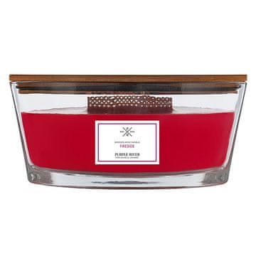 Svíčka Purple River Ellipse, Fireside, Krb, 453 g
