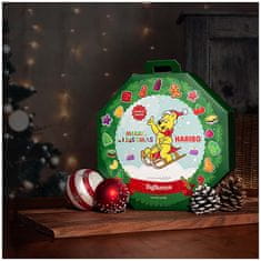 Haribo Adventní kalendář čajových svíček , 24 ks čajových svíček a svícen