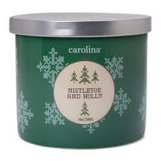 Colonial Candle Svíčka Carolina, Mistletoe & Holly, Jmelí a Cesmína, 396 g