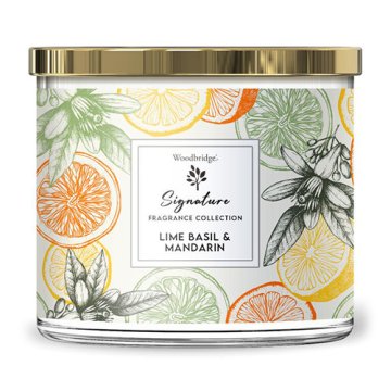 Woodbridge Svíčka Signature, Lime Basil Mandarin, Limetková bazalka a mandarinka, 410 g