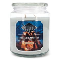 Svíčka Candle Brothers velká, Winter Campfire, Táborák, 510 g
