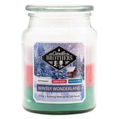 Svíčka Candle Brothers velká, Winter Wonderland, Zimní říše divů, 510 g