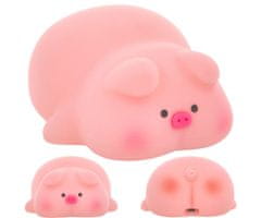 Forever FOREVER PIG nočna LED svetilka, ambientalna, brezžična, 3 načini svetenja, časovnik, polnilna baterija, silikon, USB Type-C, + kabel