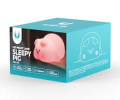 Forever FOREVER PIG nočna LED svetilka, ambientalna, brezžična, 3 načini svetenja, časovnik, polnilna baterija, silikon, USB Type-C, + kabel