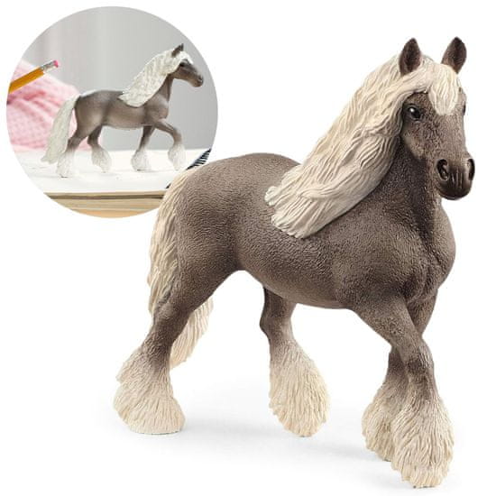 Schleich SLH13914 Schleich Horse Club - Srebrni konj, Dapple kobila za otroke od 3. leta naprej