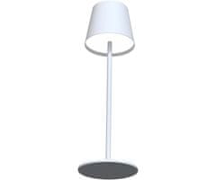 Platinet PLATINET PTL44W brezžična namizna LED svetilka, do 400 lumnov, nastavljiva svetlost, nastavljiva barvna temperatura, 4000mAh polnilna baterija, IP44 odpornost, USB Type-C, 37x12cm, kovina, bela