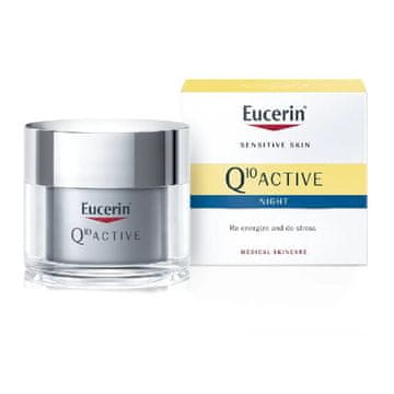 Eucerin Obnovitvena nočna krema proti gubam za vse vrste občutljive kože Q10 Active 50 ml