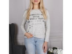 sarcia.eu Harry Potter Ženska črtasta bluza z dolgimi rokavi, siva XXS